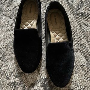 Birdies— The Starling Black Velvet Loafer